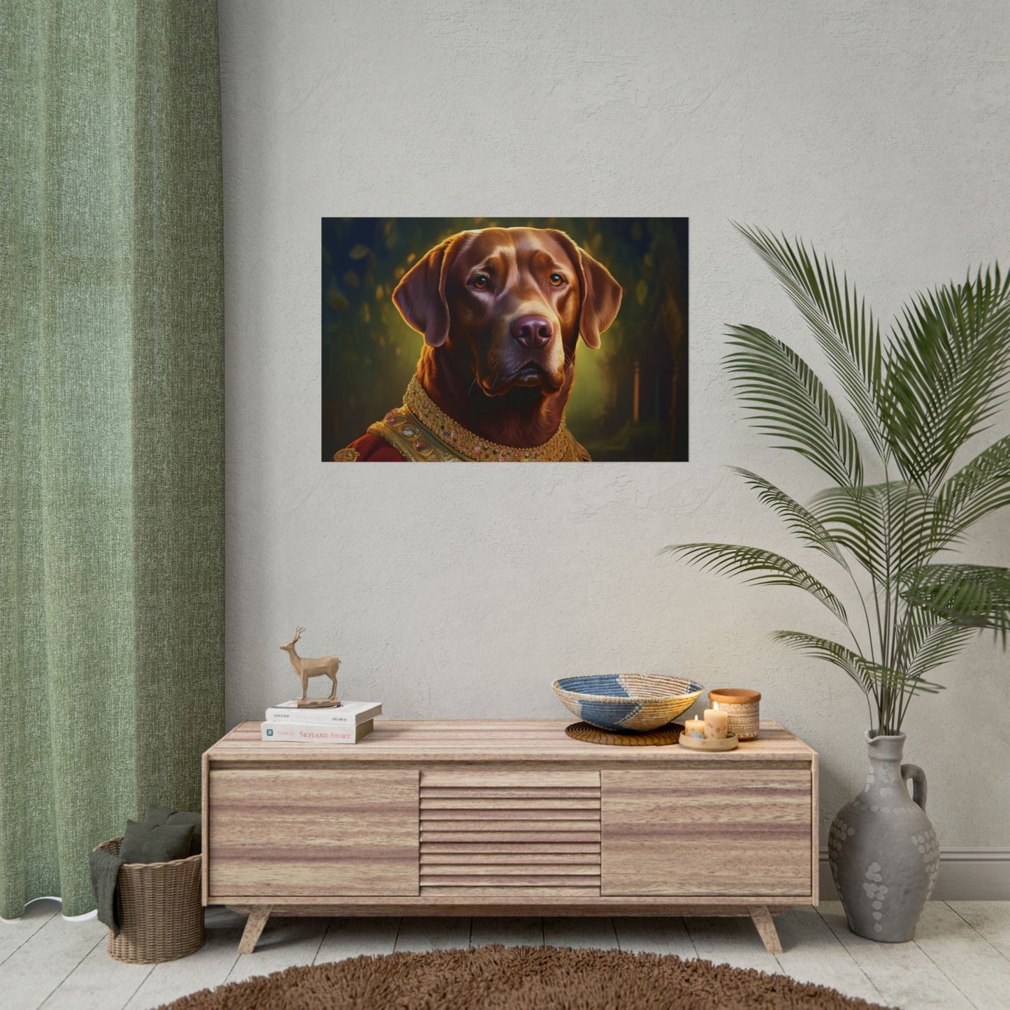 Chesapeake Bay Retriever Dog Renaissance Pet Portrait Print, Animal Lover print, Dog Wall Art, wall print, wall art