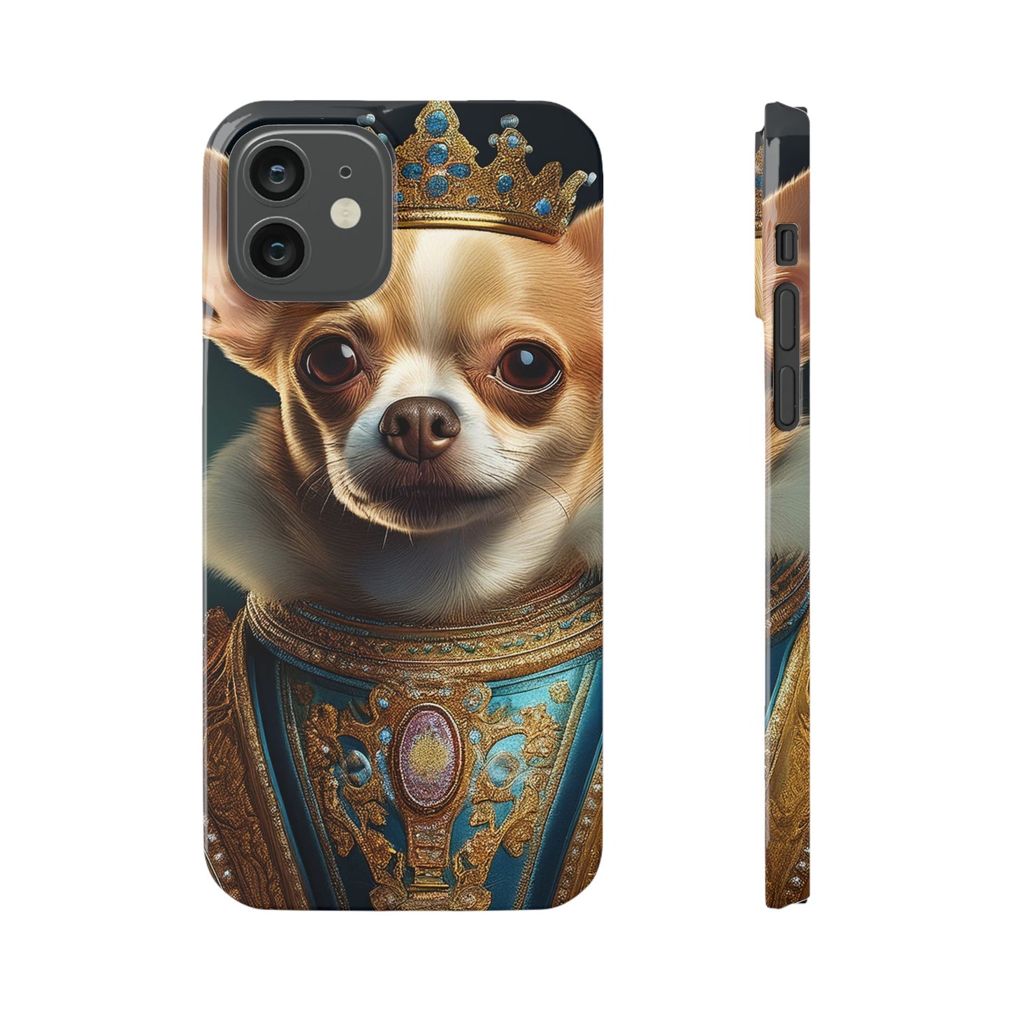 Chihuahua Renassaince Dog Portrait Slim Phone Case