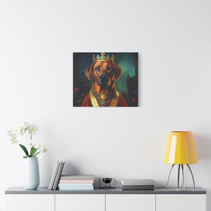 Rhodesian Ridgeback Renaissance Pet Portrait  on Canvas, wall art, wall print, dog portrait, dog art