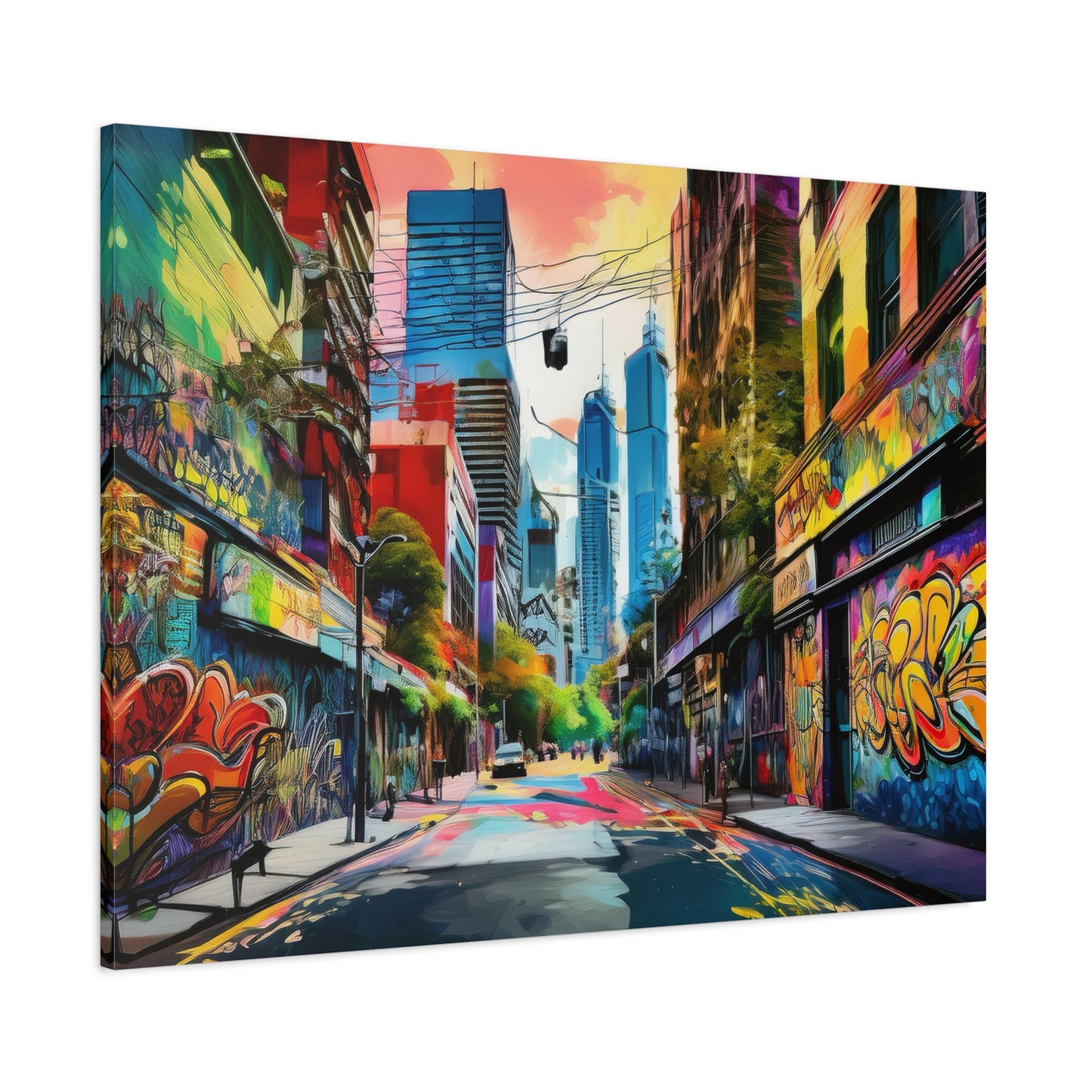 Melbourne Street Graffiti Australia Canvas Art | Style 1 | Wall Art | Wall Print