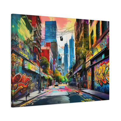 Melbourne Street Graffiti Australia Canvas Art | Style 1 | Wall Art | Wall Print