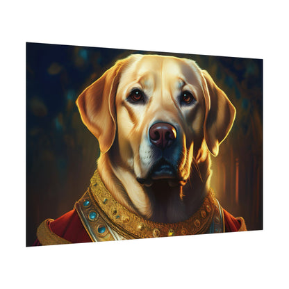 Labrador Retriever Renaissance Pet Portrait Art Print, Wall Decor Gift, Animal Lover Home Decor, Dog Wall Art