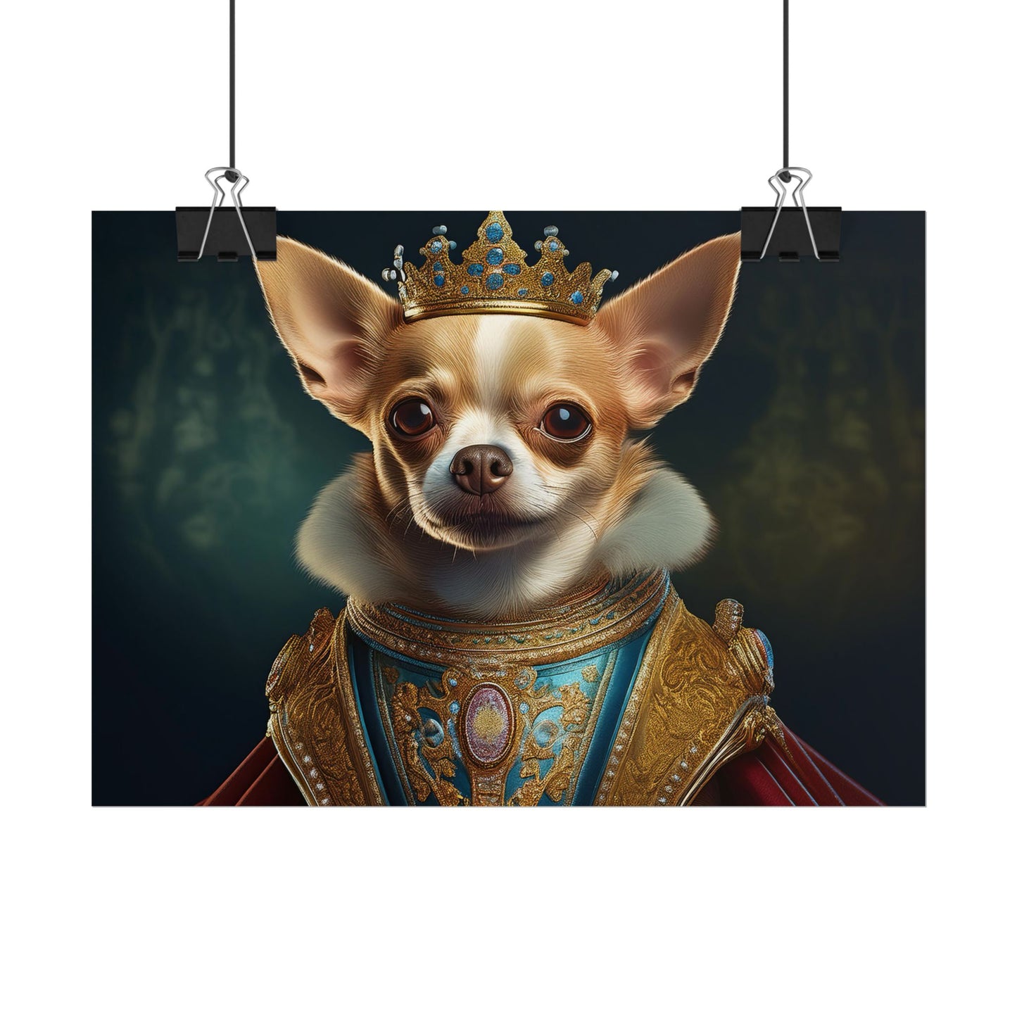 Chihuahua Dog Renaissance Pet Portrait Print | Wall print | Wall art