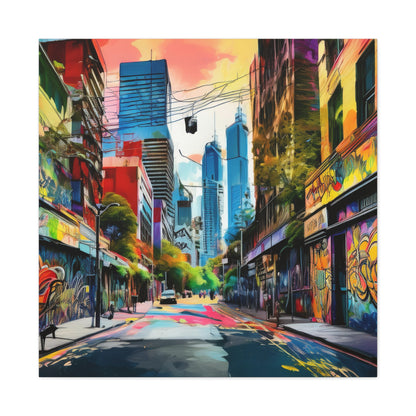 Melbourne Street Graffiti Australia Canvas Art | Style 1 | Wall Art | Wall Print