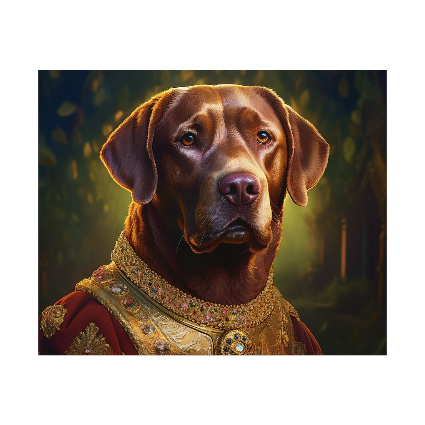 Chesapeake Bay Retriever Dog Renaissance Pet Portrait Print, Animal Lover print, Dog Wall Art, wall print, wall art