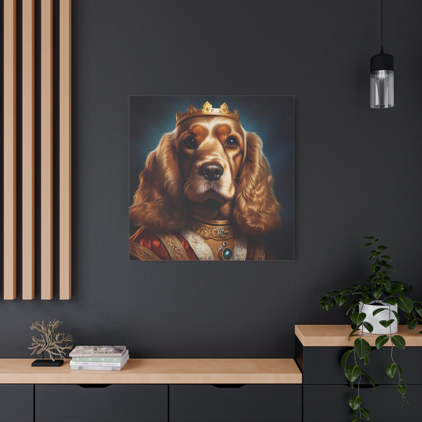 Cocker Spaniel Renaissance Pet Portrait on Canvas | Wall art | wall print