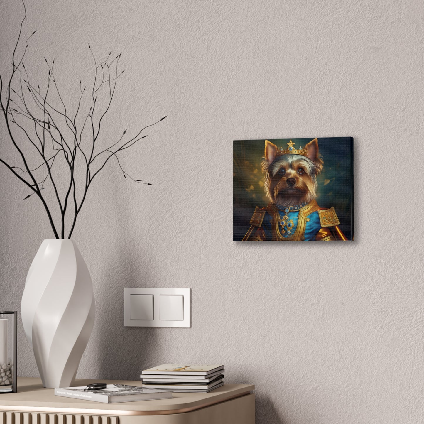 Yorkshire Terrier Renaissance Pet Portrait on Canvas | Wall Art | Wall Print | Dog Art
