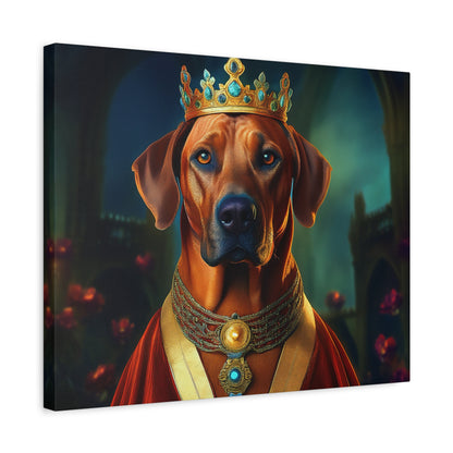 Rhodesian Ridgeback Renaissance Pet Portrait  on Canvas, wall art, wall print, dog portrait, dog art