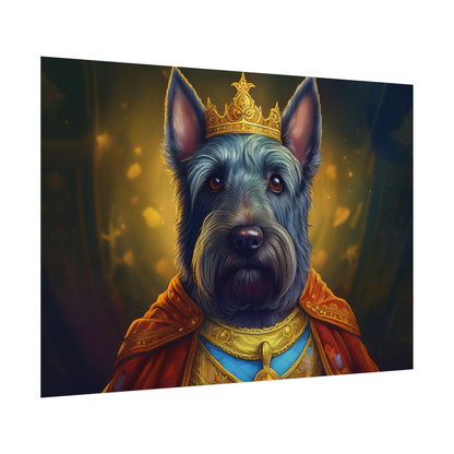 Scottish Terrier Renaissance Pet Portrait Print, Dog Lover Wall Art, Animal Artwork, wall prints, wall art, Dog Memorial Gift