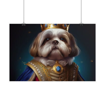 Shih Tzu Renaissance Pet Portrait Print | Dog Lover Wall Art | Dog Memorial Gift | Wall Art | Wall Print