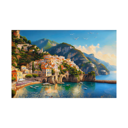 Amalfi Coast Italy Coastal Print | Style 1 | Wall Art | Wall Print