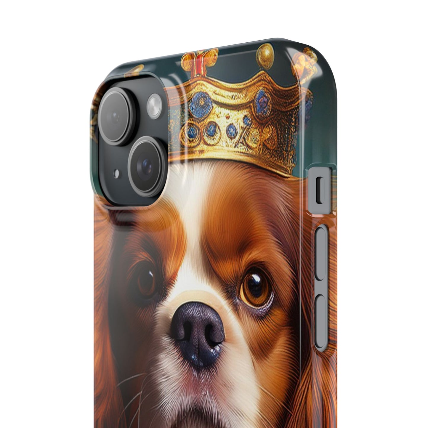 Cavalier King Charles Renaissance Dog Portrait Slim Phone Case