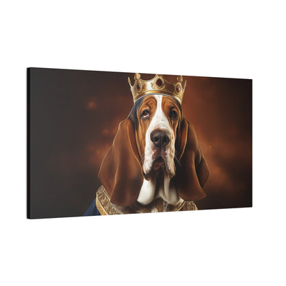 Basset Hound Renaissance Pet Portrait on Canvas | Wall art | wall print | Dog Art