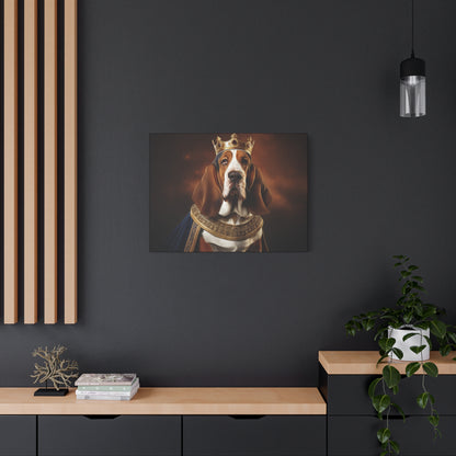 Bassett Hound Renaissance Pet Portrait on Canvas | Wall art | wall print | Dog Art
