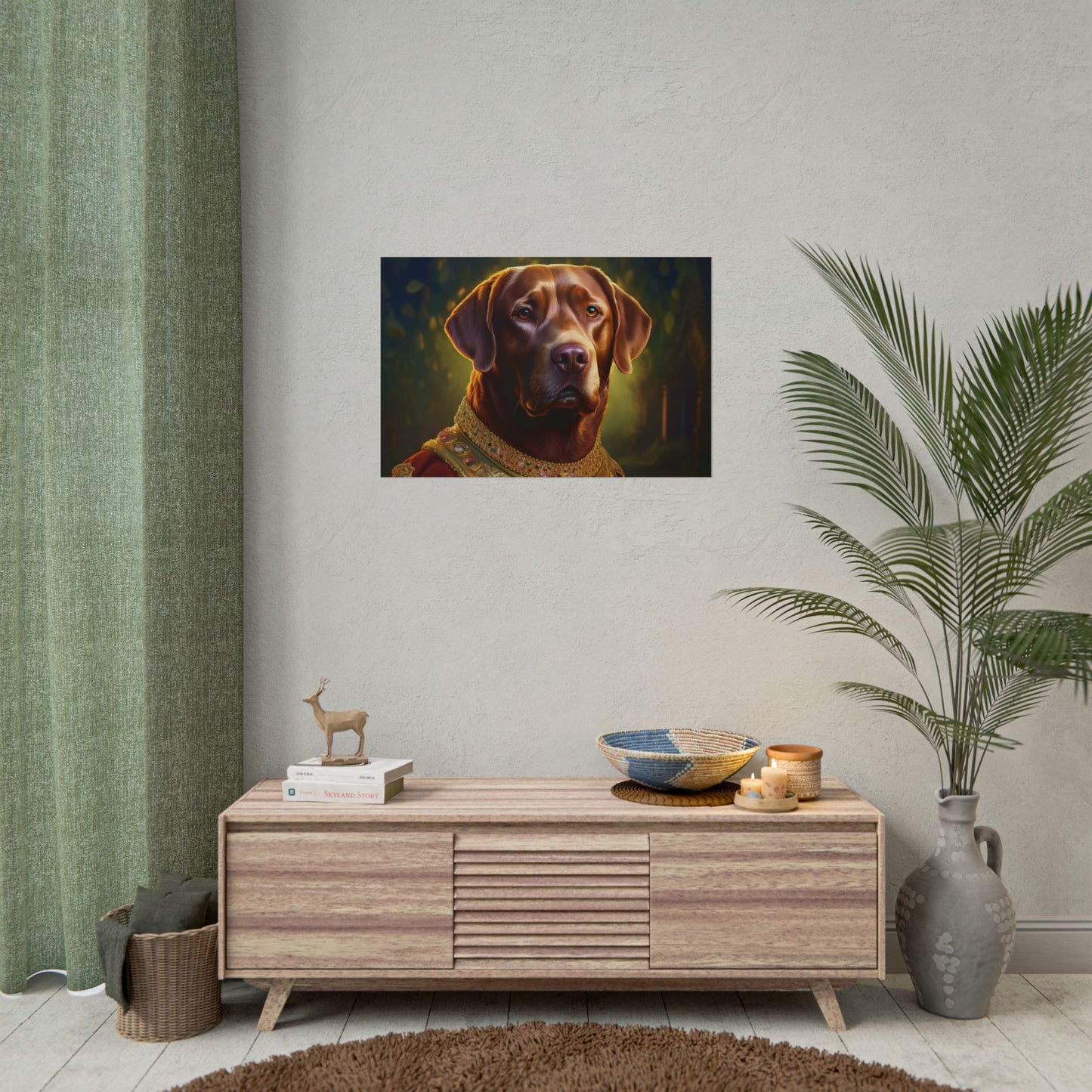 Chesapeake Bay Retriever Dog Renaissance Pet Portrait Print, Animal Lover print, Dog Wall Art, wall print, wall art