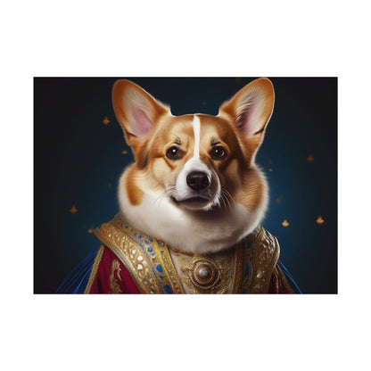 Pembroke Welsh Corgi Renaissance Pet Portrait Print | Wall Art | Wall Print | Dog Art