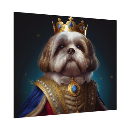 Shih Tzu Renaissance Pet Portrait Print | Dog Lover Wall Art | Dog Memorial Gift | Wall Art | Wall Print