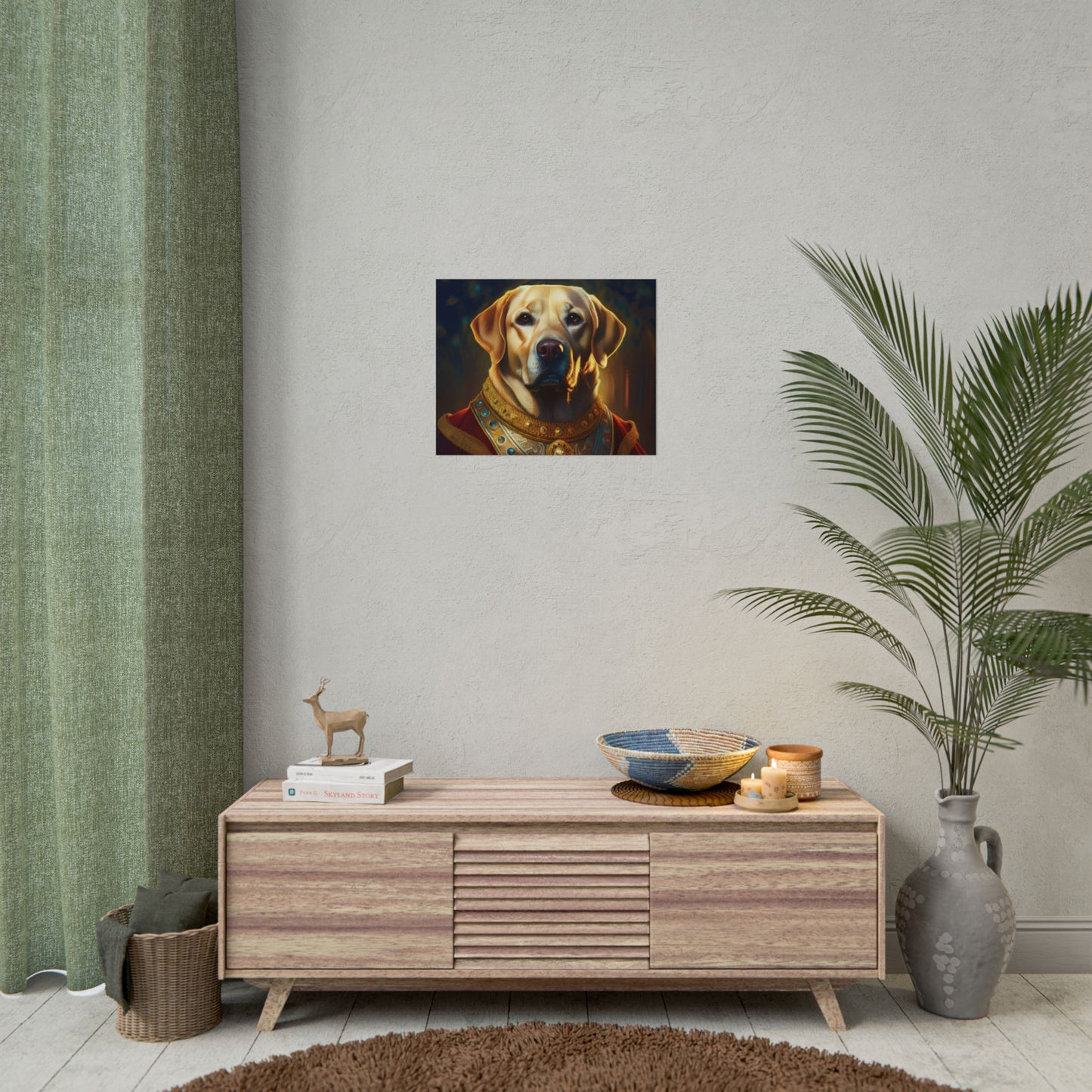 Labrador Retriever Renaissance Pet Portrait Art Print, Wall Decor Gift, Animal Lover Home Decor, Dog Wall Art