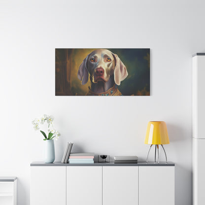 Weimaraner Renaissance Pet Portrait on Canvas -  wall art, wall print, dog portrait, dog art