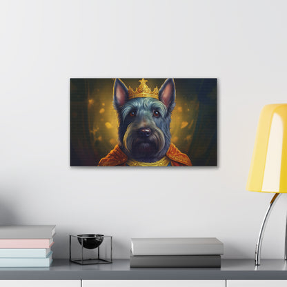 Scottish Terrier Renaissance Pet Portrait on Canvas | Wall art, wall print, dog portrait, dog art