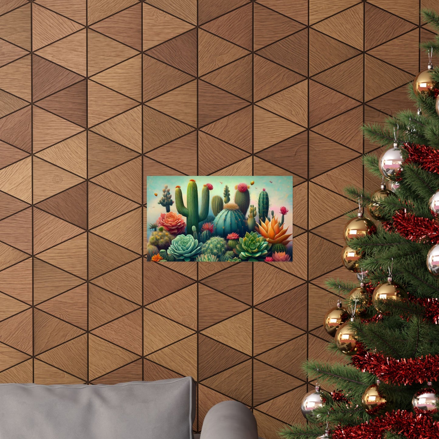 Abstract Cacti and Succulent Desert Garden Color Print | Wall Art | Wall Print