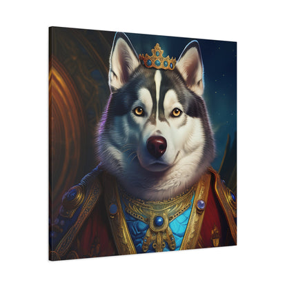 Siberian Husky Renaissance Pet Portrait on Canvas, wall art, wall print, dog portrait, dog art