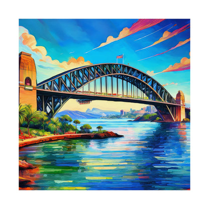 Sydney Harbour Bridge  Australia Painting Print | Wall Art | Wall Print