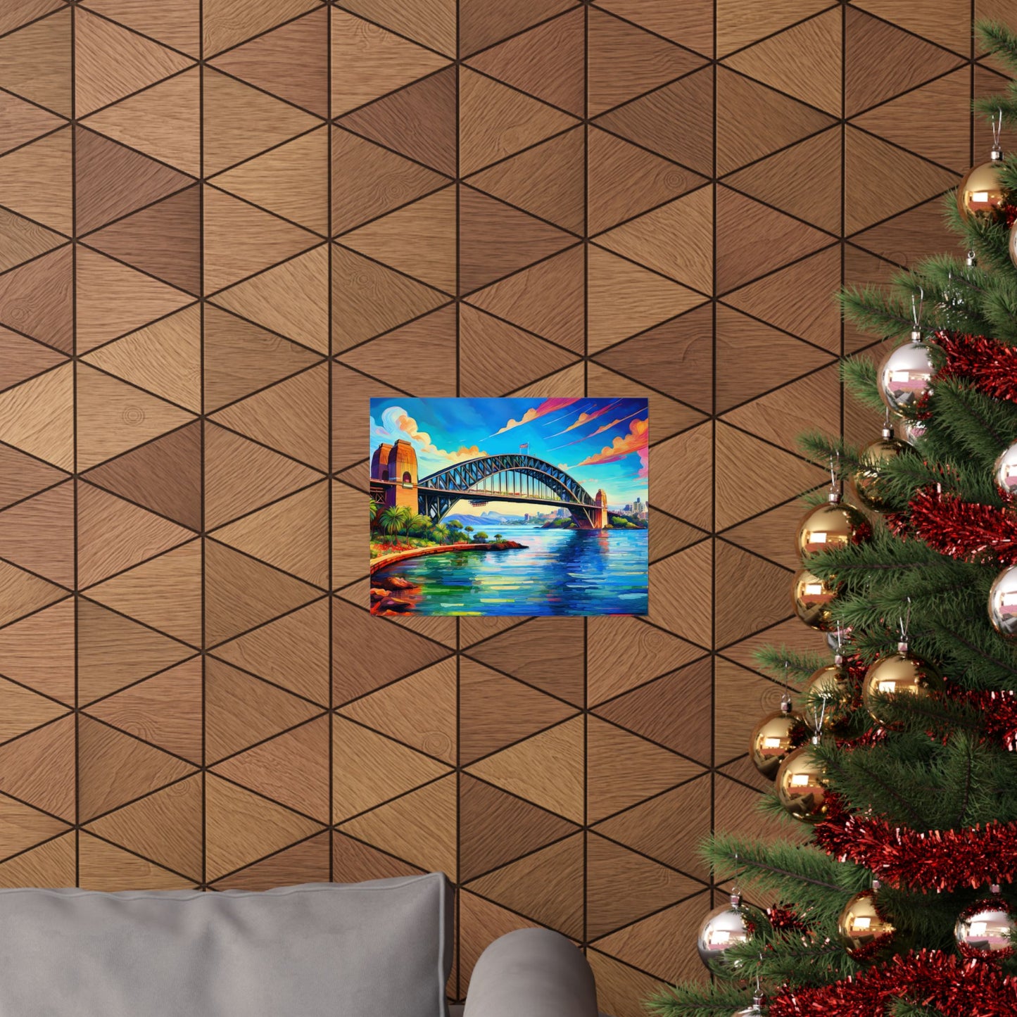 Sydney Harbour Bridge  Australia Painting Print | Wall Art | Wall Print