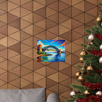 Sydney Harbour Bridge  Australia Painting Print | Wall Art | Wall Print