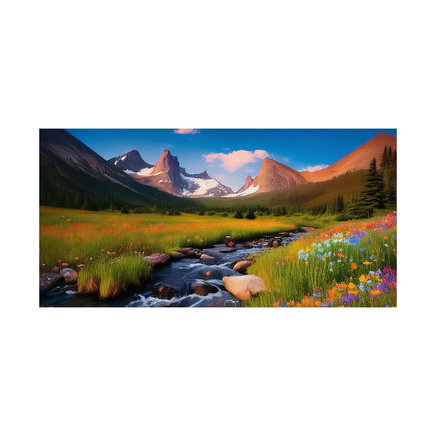 Rocky Mountains Mountain Flora  Art Print | Wall Art | Wall Print | Mountains Wall Art