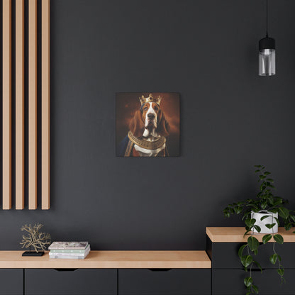 Bassett Hound Renaissance Pet Portrait on Canvas | Wall art | wall print | Dog Art