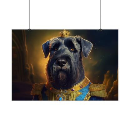 Giant Schnauzer Pet Renaissance Portrait Print, Dog Lover Wall Print | Wall Art | Wall Print