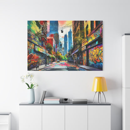 Melbourne Street Graffiti Australia Canvas Art | Style 1 | Wall Art | Wall Print