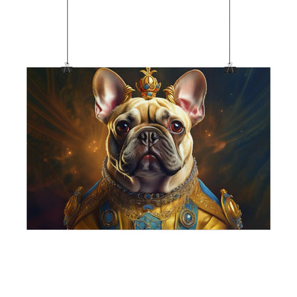 French Bulldog Renaissance Portrait Art Print, Wall Decor Gift, Animal Lover Home Decor, Dog Wall Art