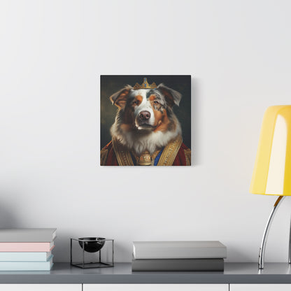 Australian Shepherd Pet Portrait Renaissance - Canvas, wall art, wall print, dog art, dog print