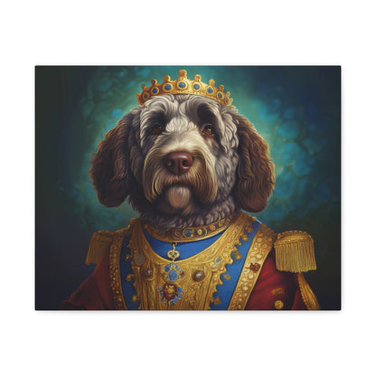 Portuguese Water Dog Renaissance Pet Portrait on Canvas | wall art | wall print