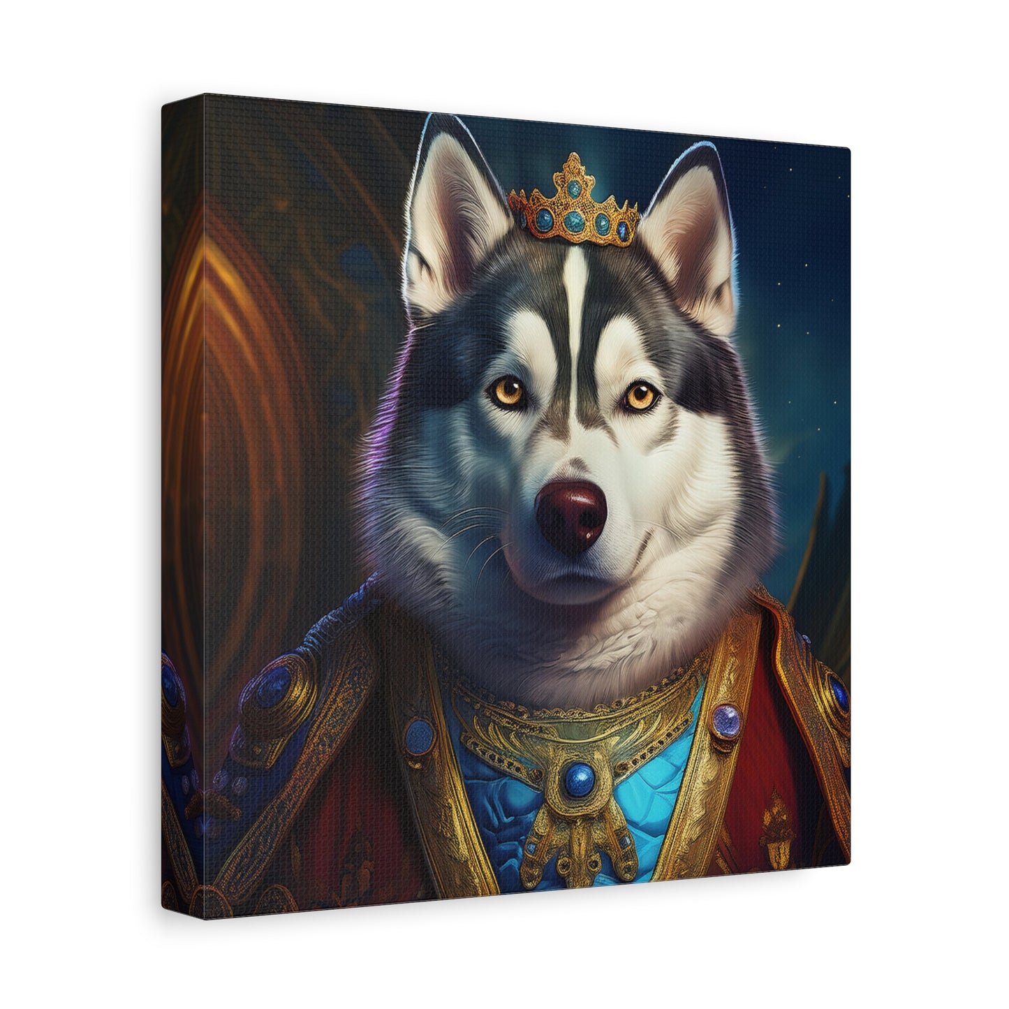 Siberian Husky Renaissance Pet Portrait on Canvas, wall art, wall print, dog portrait, dog art