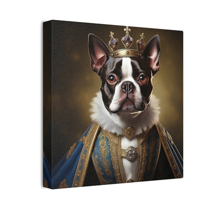Boston Terrier Renaissance Pet Portrait on Canvas, wall print, wall art, dog portrait, dog art