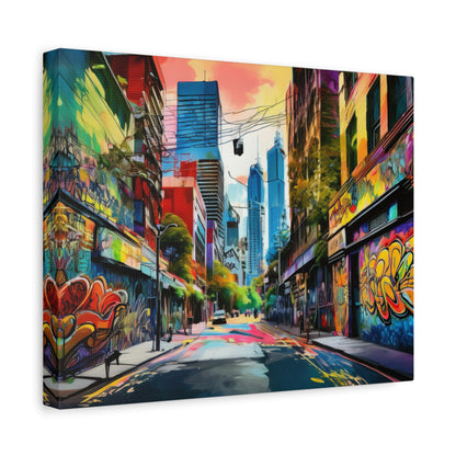 Melbourne Street Graffiti Australia Canvas Art | Style 1 | Wall Art | Wall Print