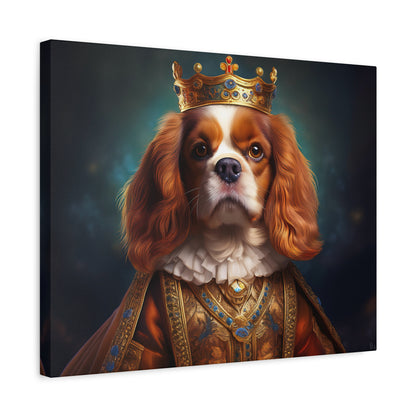 Cavalier King Charles Spaniel Renaissance Pet Portrait on Canvas | Wall art | wall print