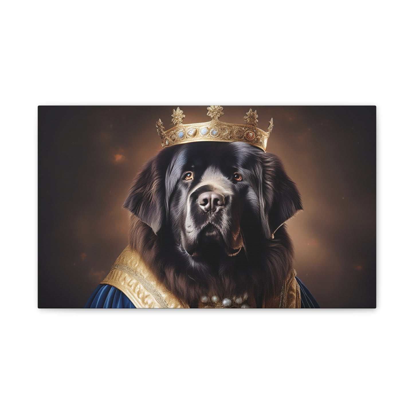 Newfoundland Renaissance Pet Portrait on Canvas | wall art | wall print