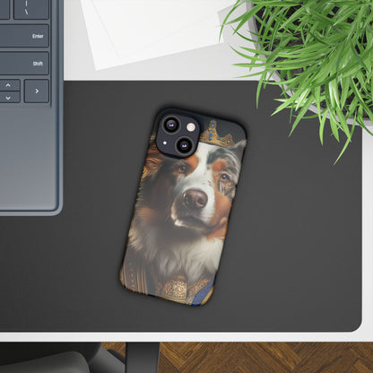 Australian Shepherd Renaissance Dog Portrait Slim Phone Case
