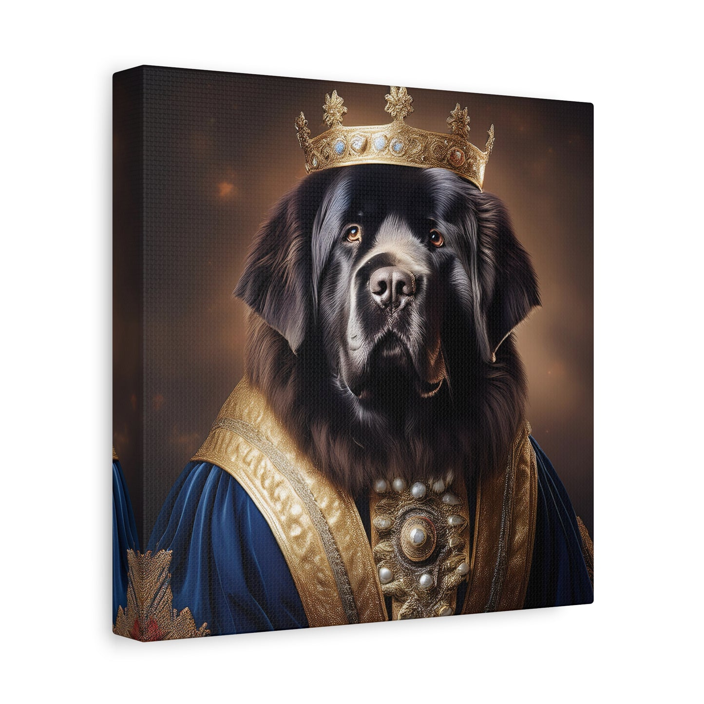 Newfoundland Renaissance Pet Portrait on Canvas | wall art | wall print