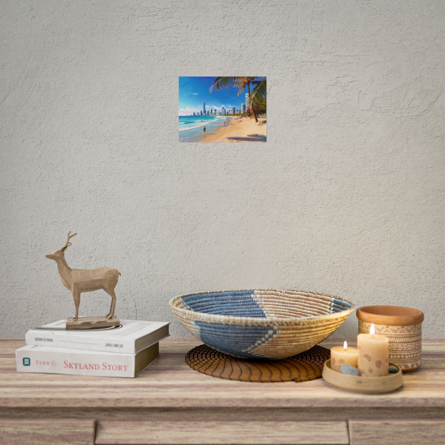 Surfers Paradise Beach Australia Coastal Print | Style 1 | Wall Art | Wall Print