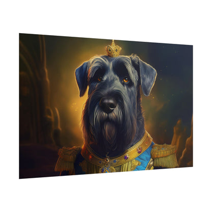 Giant Schnauzer Pet Renaissance Portrait Print, Dog Lover Wall Print | Wall Art | Wall Print