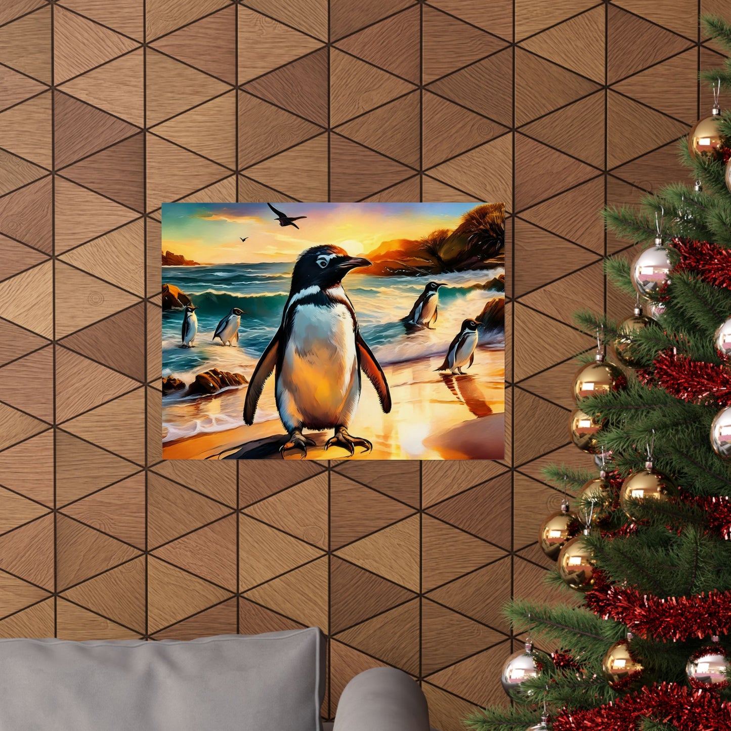 Phillip Island Little Penguins Australia Wall Art | Vibrant Wall Print | Unique Painting Print | Style 3 | Wall Art | Wall Print