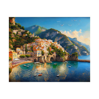 Amalfi Coast Italy Coastal Print | Style 1 | Wall Art | Wall Print