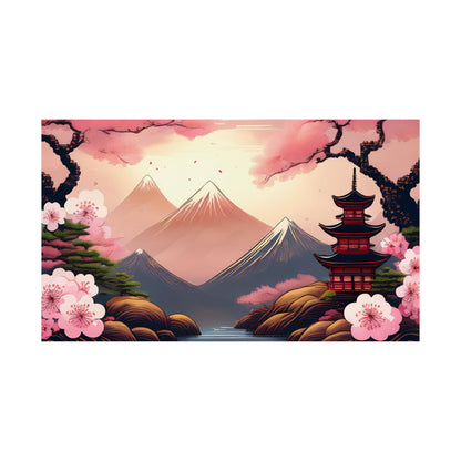 Japanese Cherry Blossom Wall Art Print | Wall Art | Wall Print | Japanese Wall Art