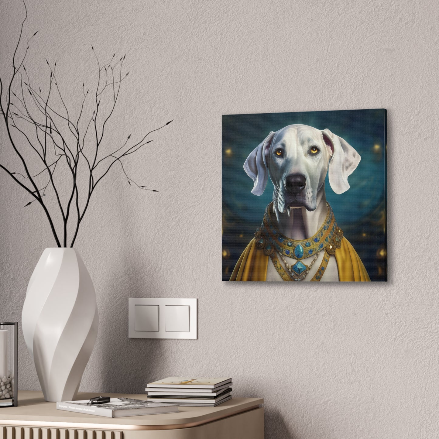 Great Dane Renaissance Pet Portrait  - Canvas, wall art, wall print, dog portrait, dog art