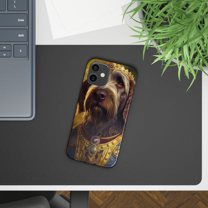 Wirehaired Pointing Griffon Renassaince Dog Portrait Slim Phone Case
